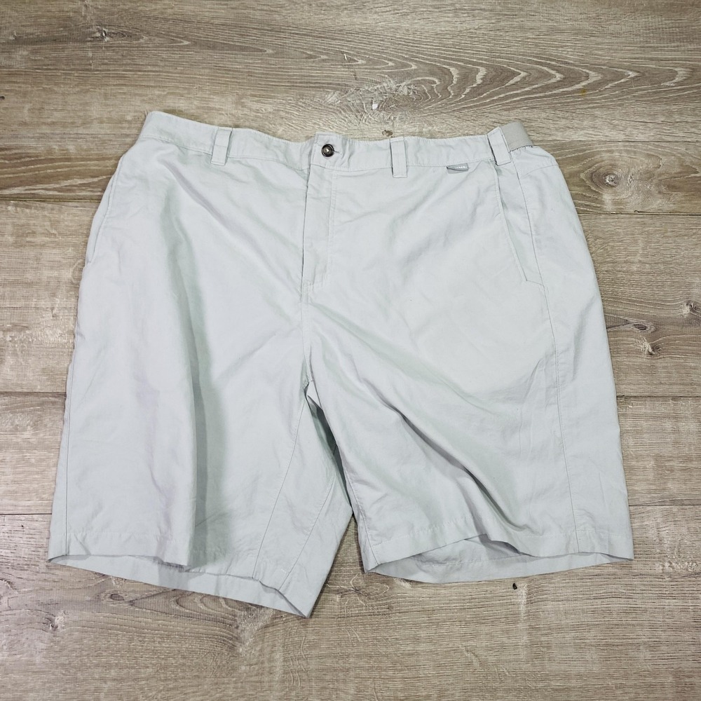 Simms‎ Shorts Mens 40 Gray Chino Performance Outdoor Fishing Pockets 9 Inseam